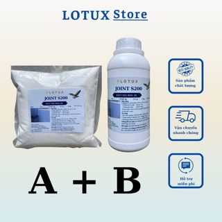Bộ sơn chà ron 2 thành phần Lotux Jont S200 nhiều màu, keo trám trét mạch gạch, keo kẻ chỉ gạch, chống thấm mạch gạch.