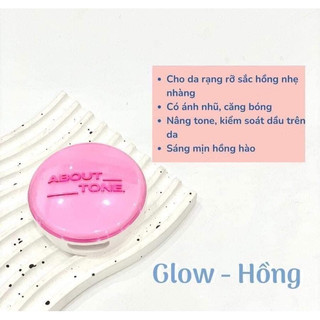 Phấn phủ about tone  trắng,đen,hồng,xanh