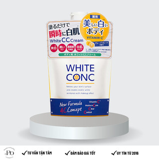 Sữa dưỡng trắng white cc cream white conc dạng túi nhật bản, dưỡng thể white con cc cream 200g