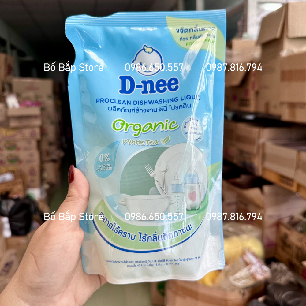 Nước rửa bình sữa Dnee, rửa đồ dùng ăn dặm cho bé nội địa Thái Lan 500ml - Bố Bắp Store