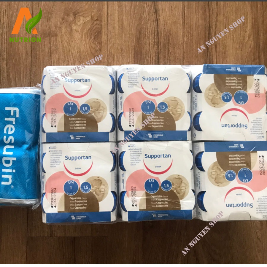 Thùng 24 Chai Sữa Supportan Drink dinh dưỡng chuyên biệt dành cho bệnh nhân ung thư từ Đức