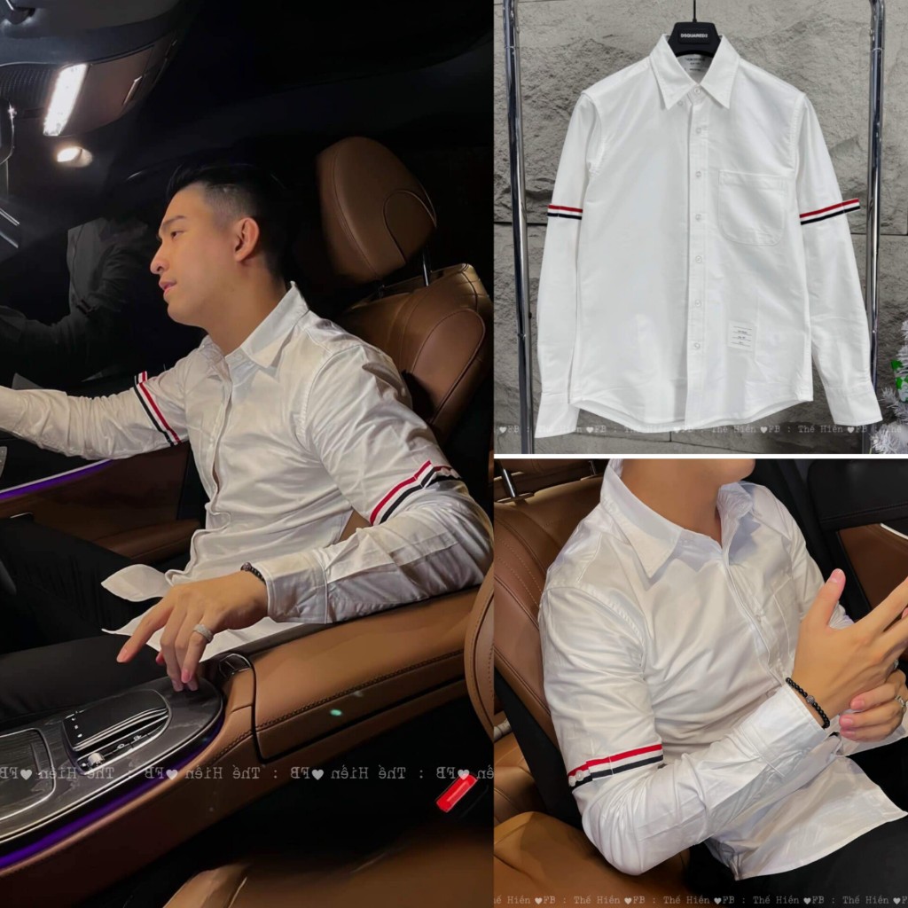 Áo Sơ Mi Kẻ Sọc Xám Dài Tay Vải Cotton Lụa Cao Cấp Mẫu Hot