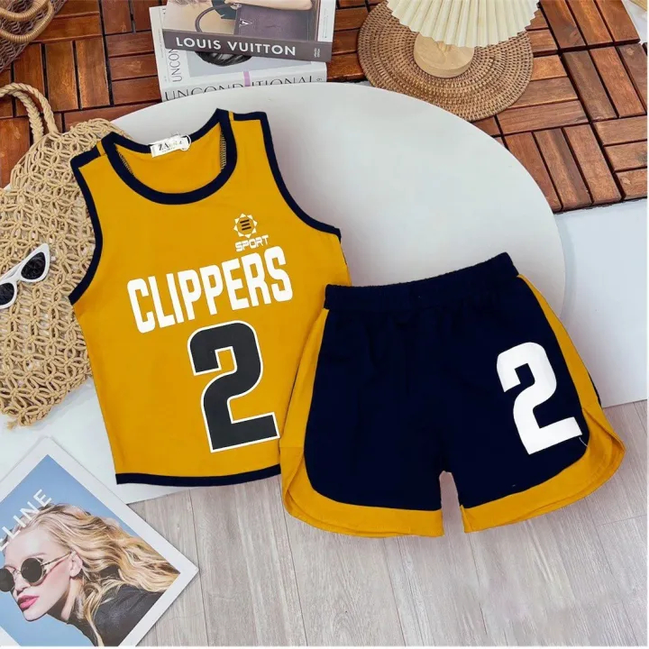 Bộ Quần Áo Sát Nách Clippers 2 Bé Trai Zakids ZA02378BT