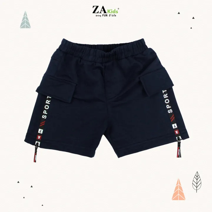 Quần Đùi Bé Trai Thun Da Cá ZAKids ZA22020QĐ. Size 2-10 Tuổi