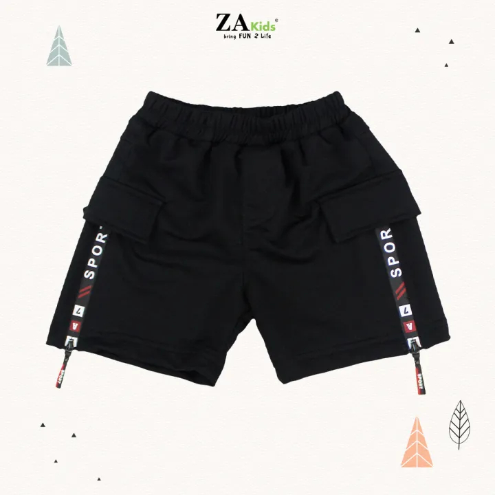 Quần Đùi Bé Trai Thun Da Cá ZAKids ZA22020QĐ. Size 2-10 Tuổi