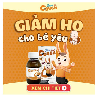 Smartbibi Cough - Siro ho cho bé hỗ trợ giảm các triệu chứng ho, ho có đờm, đau rát họng do viêm họng, cảm cúm