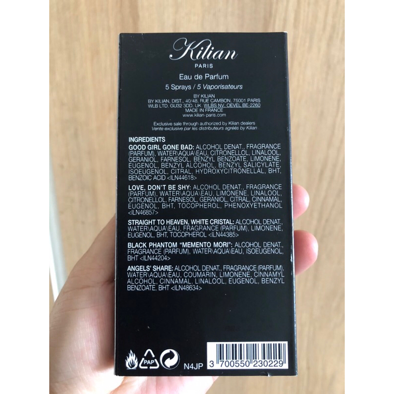 Set nước hoa Kilian mini 5 ống x 1.5ml