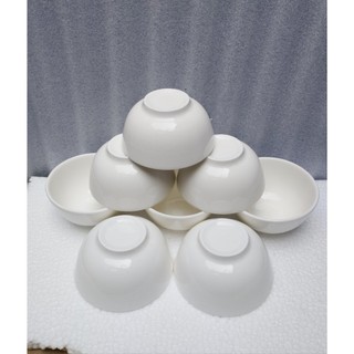 combo 10 chén sứ, 5 chén cơm trắng dày 11cm, chén cơm khổng tước 11cm
