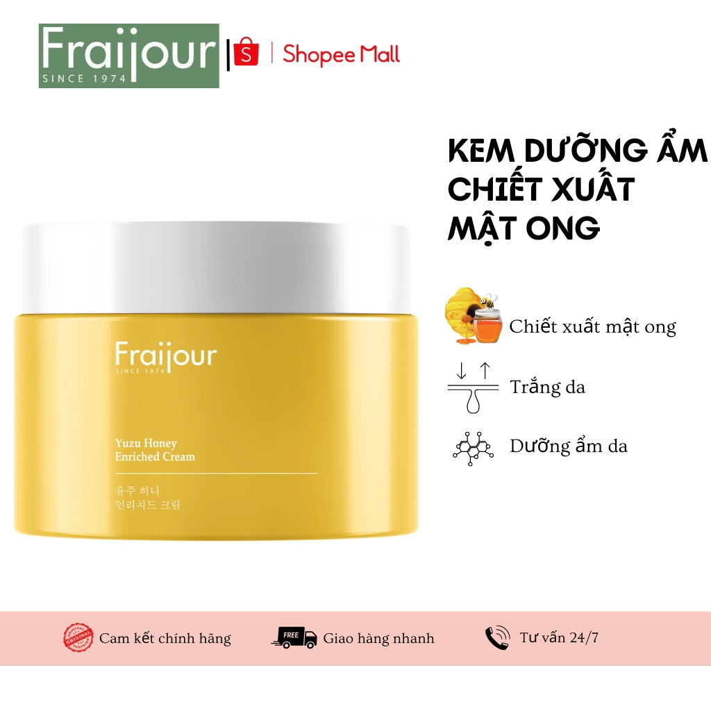 Kem Dưỡng Chiết Xuất Sữa Ong Chúa Fraijour Yuzu Honey Essential Cream 50ml
