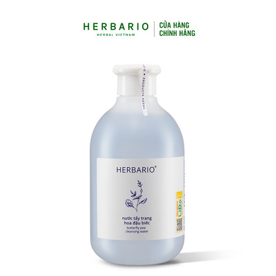 Nước tẩy trang Hoa Đậu Biếc Herbario 300ml thuần chay