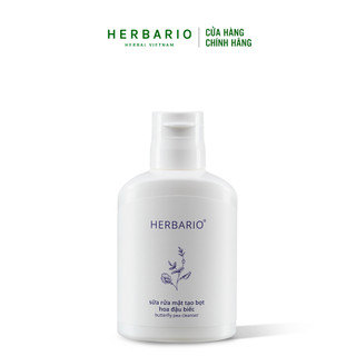 Sữa rửa mặt hoa đậu biếc Herbario 100ml thuần chay