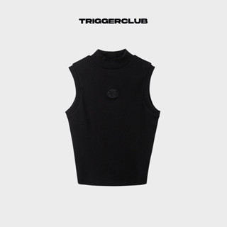 Áo ba lỗ cổ lọ TGC BLACK LOGO TANK TOP