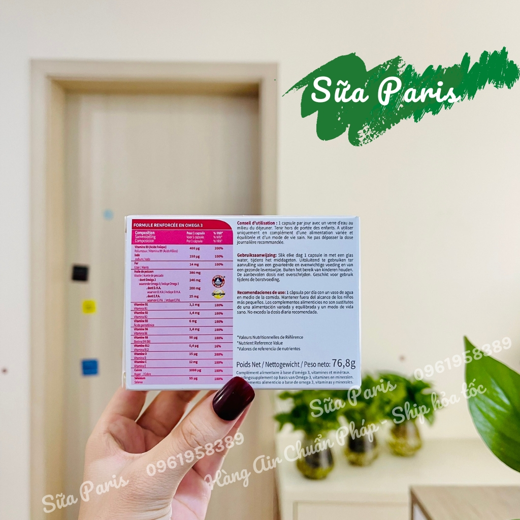 Vitamin Gestarelle G3 của hãng dược IPRAD Pháp_Sữa Paris Aderma
