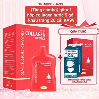   Hộp 30 gói  Nước uống đẹp da Collagen Dipeptide Sắc Ngọc Khang hấp thụ nhanh và vượt trội giúp trẻ hóa làn da- 