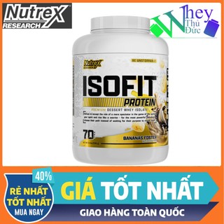 Nutrex whey isofit 70sv 2.3kg vị chuối - whey protein isolate không lactose