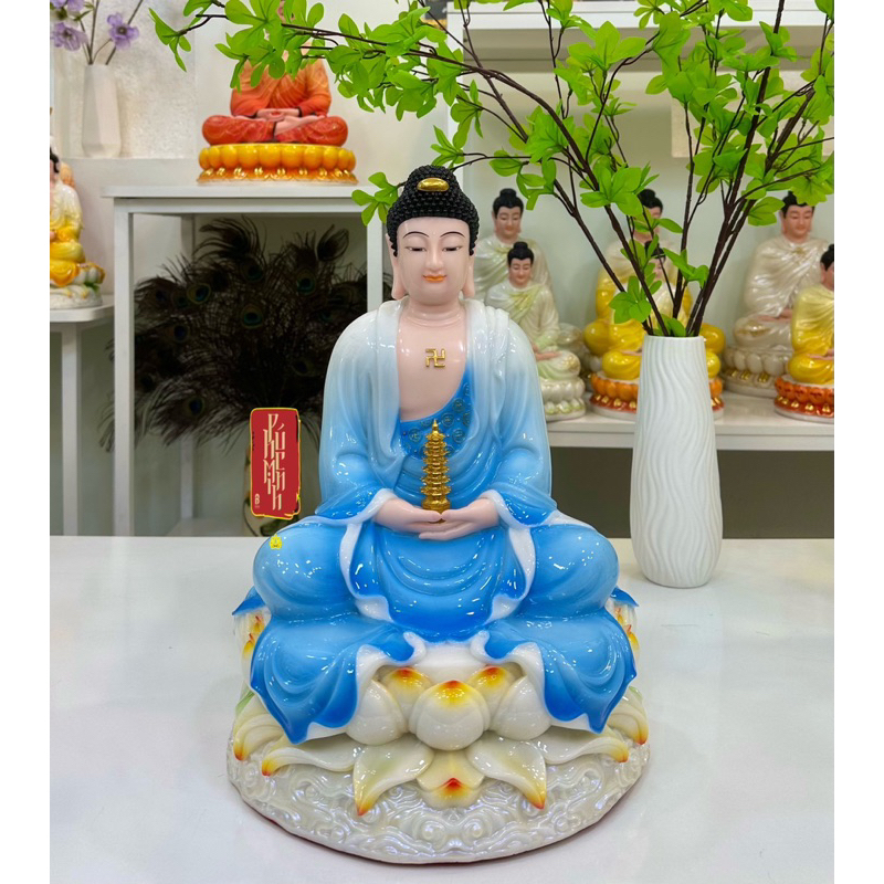 TƯỢNG PHẬT DƯỢC SƯ  30cm ( bột đá thạch anh)