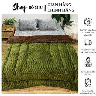 Chăn lông cừu mùa đông 2m*2m3, chăn lông cừu đại hàn siêu nhẹ sakura