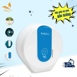 Hộp đựng giấy vệ sinh công nghiệp treo tường Sóng Vàng, chống ướt giấy