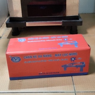 Kệ để chân máy lọc nước inox đa năng cao cấp - kệ máy lọc nước điều chỉnh theo kích thước trụ inox,kệ để chân đế cao su
