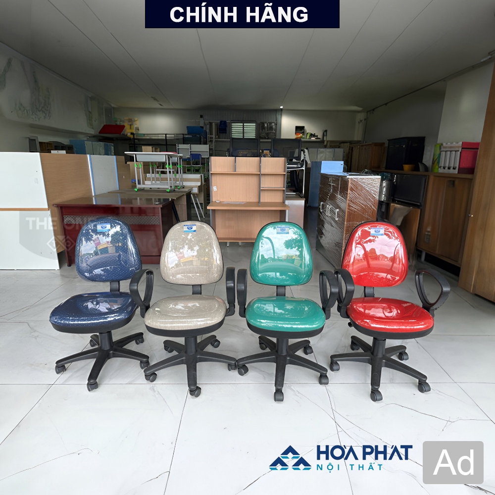 Ghế xoay văn phòng SG550 Hoà Phát - The One mới 100% full hộp từ nhà máy- Ghế đầy đủ tay vịn