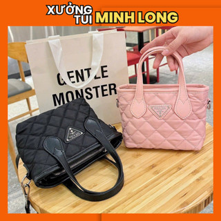 Túi xách nữ 2 quai cầm tay đeo chéo vải dù size 20 vừa điện thoại thời trang DC061