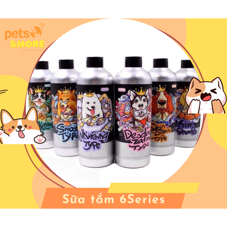 Sữa tắm cho chó mèo loại tổng hợp 6 in 1 K PET 6K Series 500ml