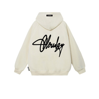 Áo hoodie nam nữ form rộng local brand unisex cặp đôi nỉ cotton có mũ dày cute zip CLOUDZY PAINT - Resells By JustBU