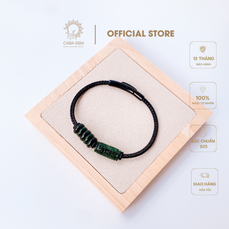 Vòng lu th.ống x ngũ điếu ng.ọc c.ẩm th.ạch hợp ngũ mệnh CARA GEM CR122