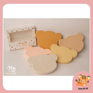 KHAY GẤU SILICONE MUMBEBE CÓ NẮP Shopbeho