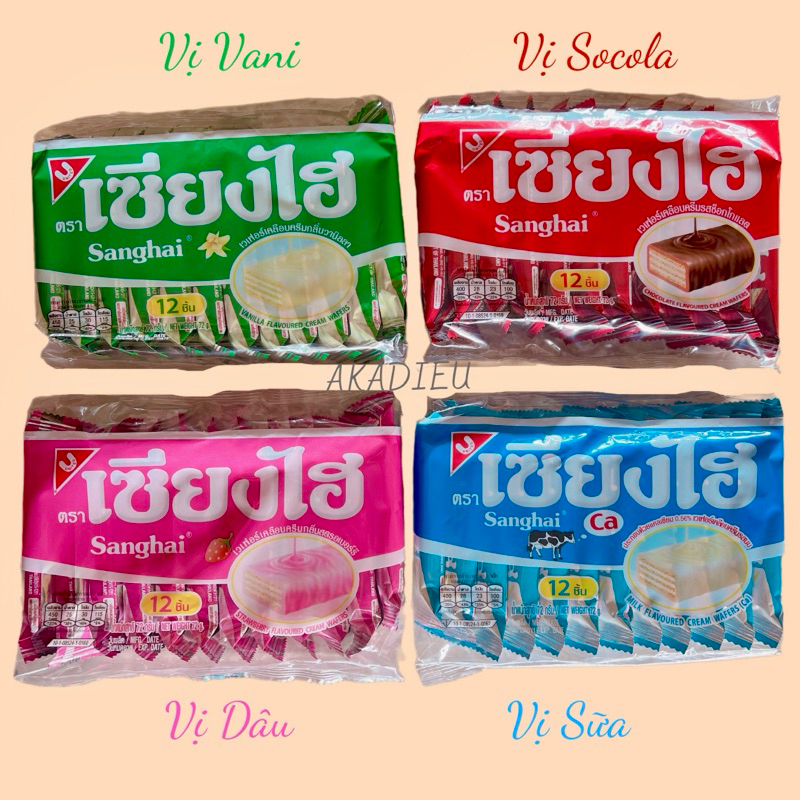 Bánh Xốp Sanghai Thái lan