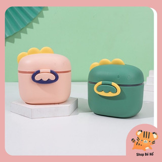 (Ảnh thật tự chụp) Hộp đựng sữa bột / đồ ăn dặm mini khủng long ăn dặm cho bé Shopbeho
