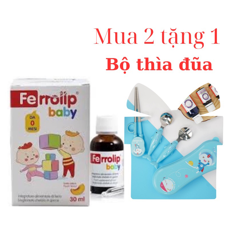 Ferrolip baby sắt hữu cơ nhỏ giọt vị đào cho bé 30ml