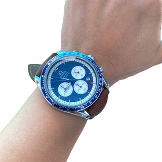 Đồng hồ nam 3 nút dây da bò phiên bản cao cấp