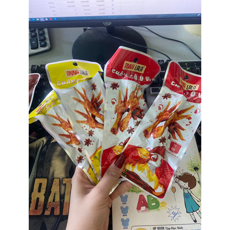 Combo 20 và 30 chân gà anna lala 45g có xương đậm vị cay và không cay