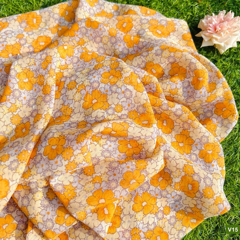 ⚡bán rẻ⚡ Vải voan chiifon siêu mềm mát, có giãn dễ chịu, may đồ không cần lót
