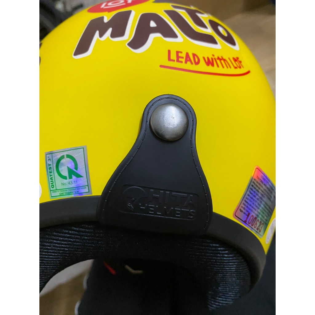 MŨ BẢO HIỂM 3/4 ĐẦU QUÀ TẶNG SỮA MALTO