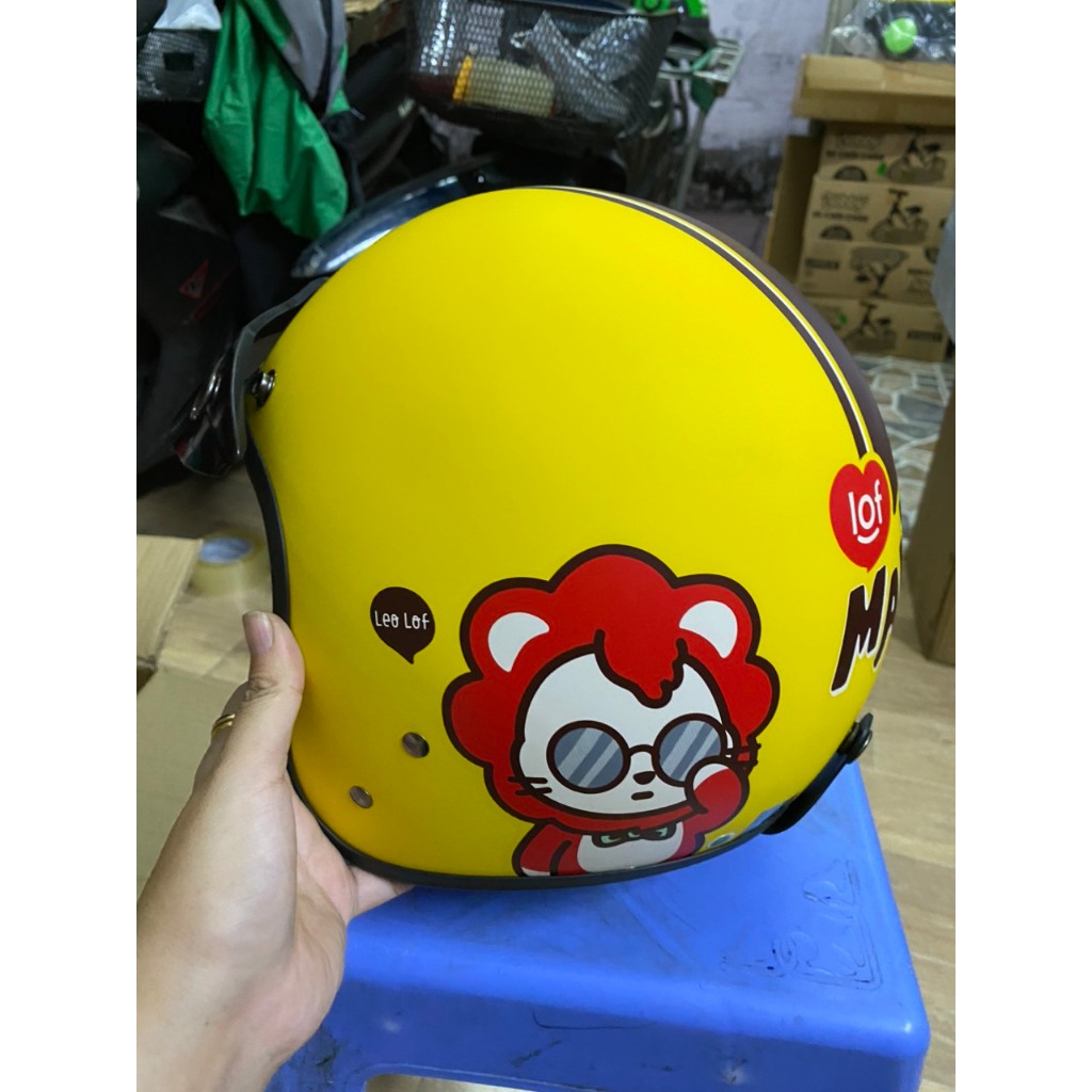 MŨ BẢO HIỂM 3/4 ĐẦU QUÀ TẶNG SỮA MALTO