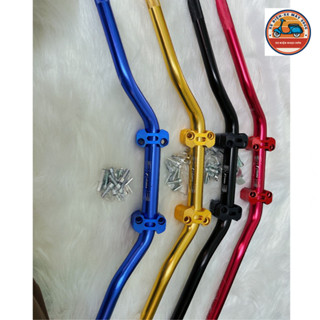 Combo ghi đông trung quốc rizoma và cùm nâng 28mm cho xe điện độ (tặng lục giác)