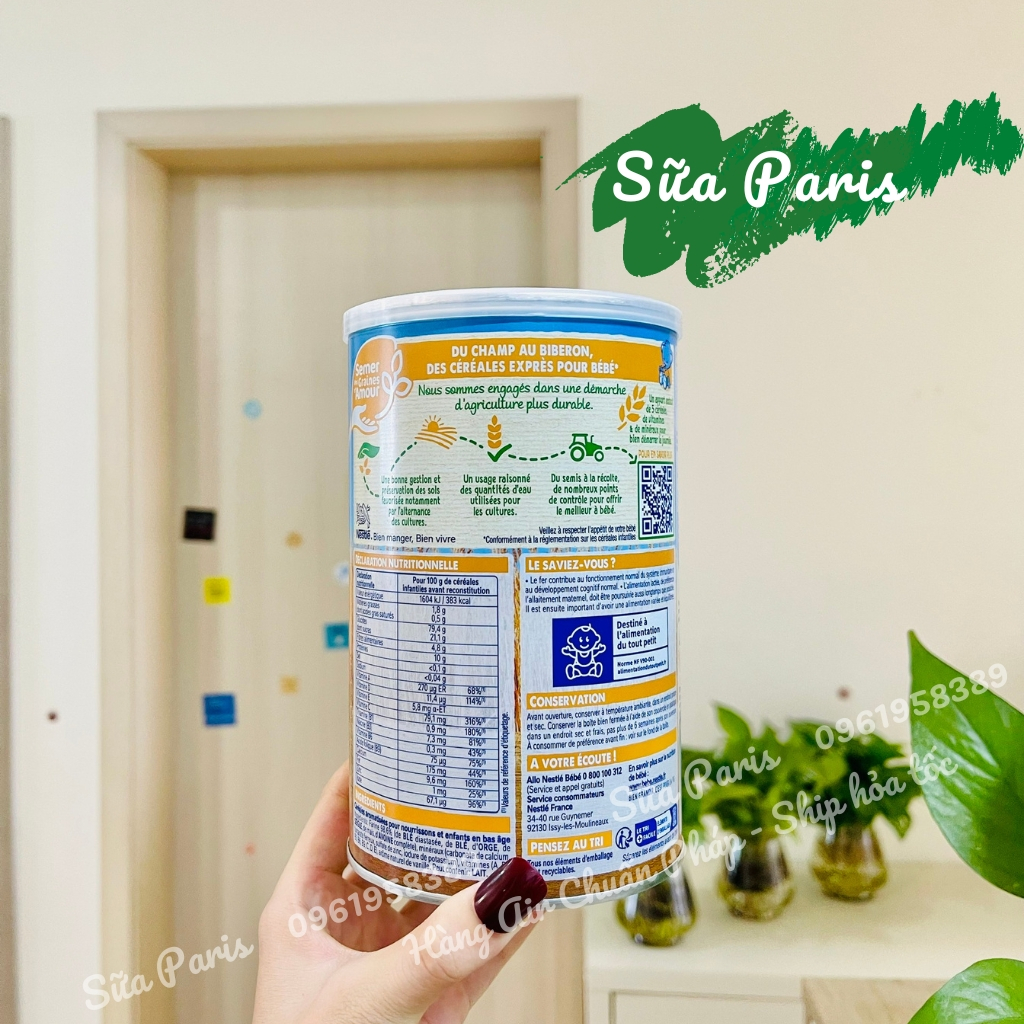 Bột lắc sữa Nestle 400gr - hàng air, date dài thơm ngon, giúp bé thêm dinh dưỡng_Sữa Paris Aderma