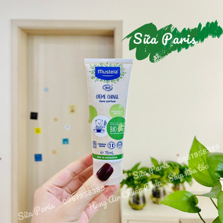 Kem hăm Mustela hữu cơ Mustela crème change giúp mông bé khô thoáng mềm mãi, tránh hăm tã, dùng được từ sơ sinh.