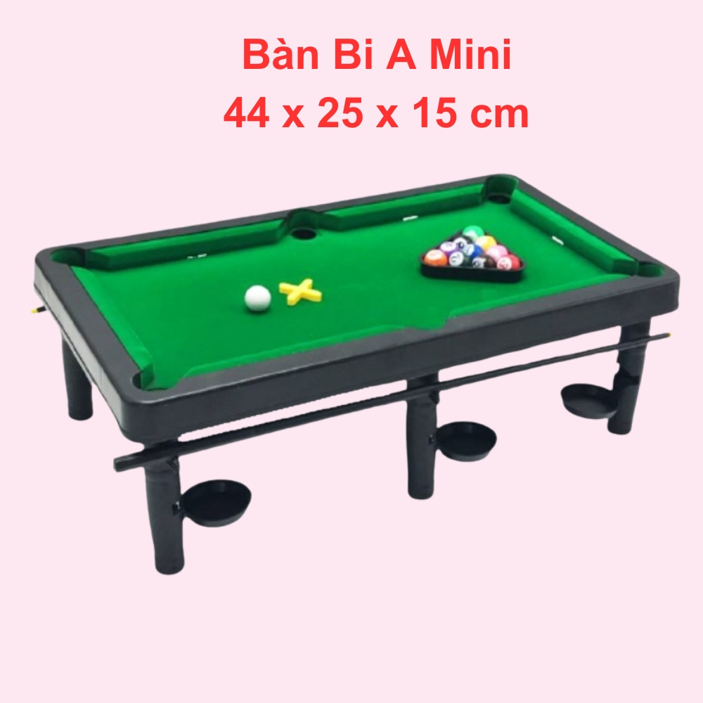 Bàn bi a mini đồ chơi bàn bi a dài 44cm 11 bi có số cho bé vui chơi cùng bạn bè