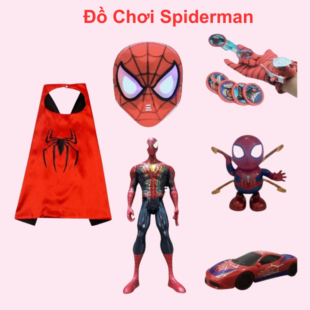Đồ chơi người nhện siêu nhân nhện đồ chơi spiderman đa dạng mẫu mã thiết kế bắt mắt cho bé nhập vai