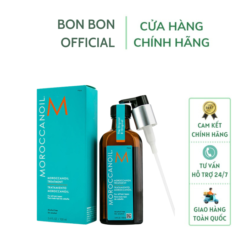 Tinh dầu dưỡng tóc Moroccanoil Treatment phục hồi hư tổn 100ml