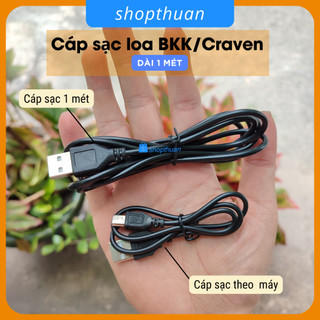 Dây sạc usb ra đầu hình thang dài 1m - dành cho loa nghe nhạc loa craven, bkk