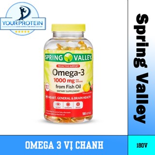 Spring Valley Omega 3 1000mg - Vị Chanh ( Hàm lượng Omega 3 Cao )