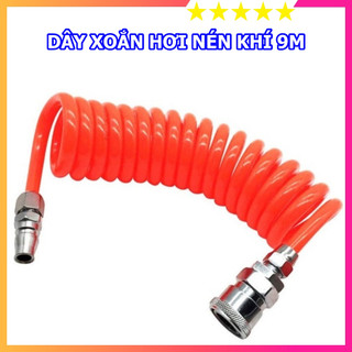 Dây hơi khí nén xoắn dài 9m - made in taiwan
