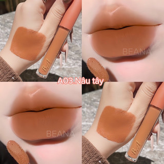 [ Nâu Tây  _  B.A ] son hữu cơ không chì lâu trôi tone tây sang chảnh hot trend nhất hiện nay