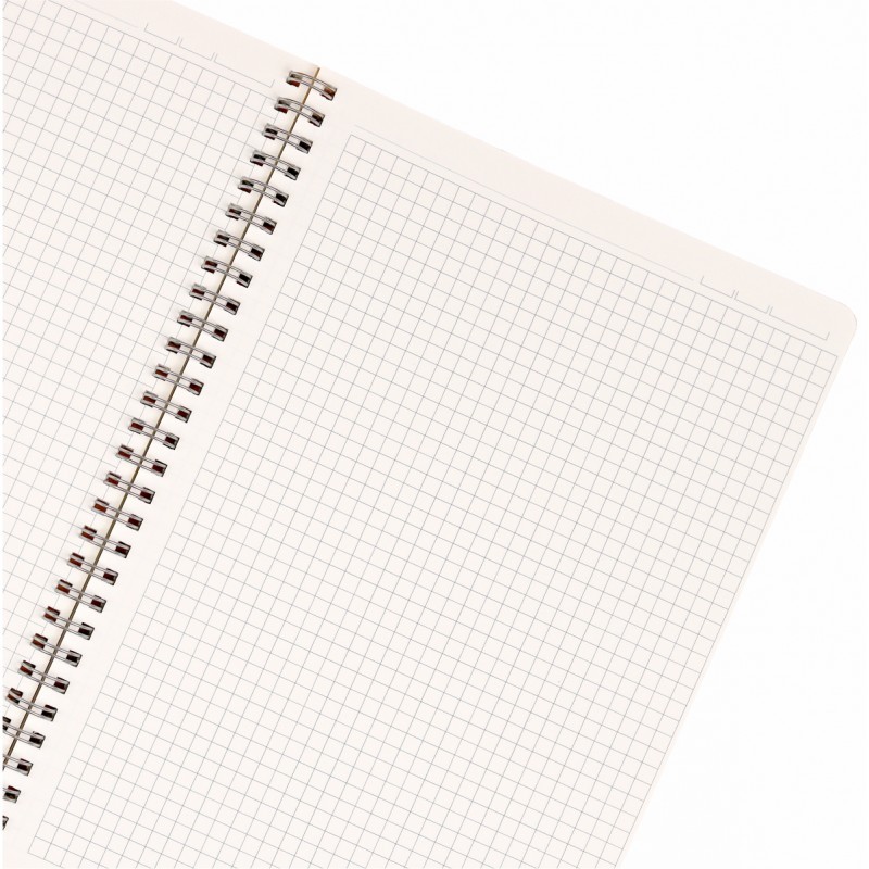 Vở lò xo kép Caro 5x5 B5  mm bìa nhựa 120 trang Klong 575 / Sổ Caro Klong MS575