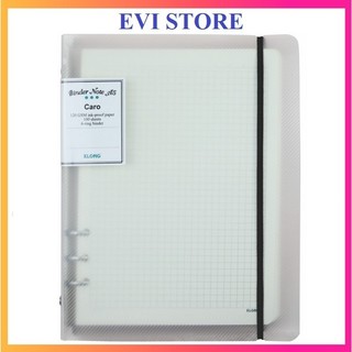 Sổ Binder File Caro nhựa kẹp còng  100 tờ A5 Klong 993 / 994 / ruột sổ 996 - Sổ bìa trong Kong MS994