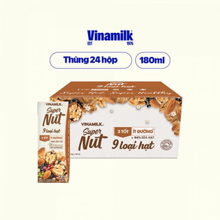 Sữa 9 loại hạt vinamilk super nut - thùng 24 hộp 180ml